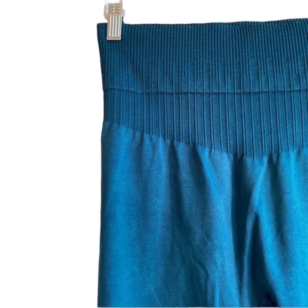 JoyLab Yoga NWOT Dark Blue High Rise 7/8 Leggings Ribbed Waistband Sz L - Picture 4 of 7